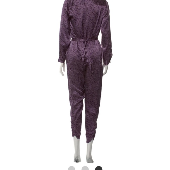 Rachel Comey Forward Purple Floral Printed Jumpsuit - Picture 4 of 7